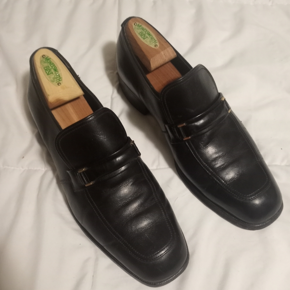 Florsheim Black Leather Men's Loafers Sz 9 E